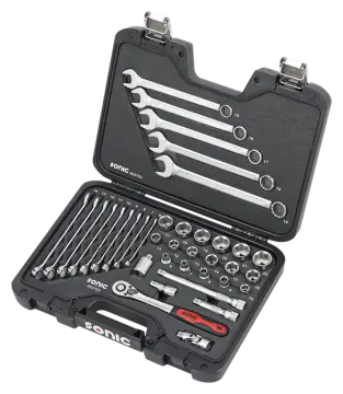 BMCS socket and wrench set 3/8" 37-pcs. redirect to product page